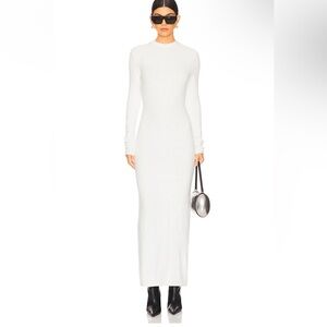 Lamarque White Long Sleeve Dress